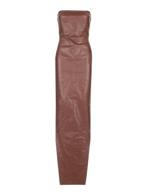 RICK OWENS: Vestidos largos - Vestido Largo - Marrón