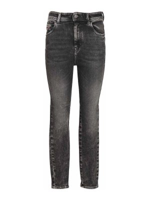 DIESEL: Jeans pitillos - 1984 Slandy-High - Gris
