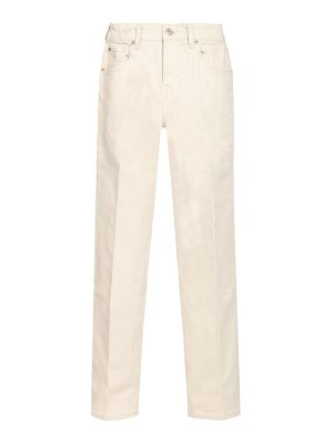 7 FOR ALL MANKIND: ストレートジーンズ - ストレートジーンズ - 白