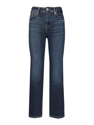 7 FOR ALL MANKIND: straight leg jeans - Calie Straight Ankle Jeans