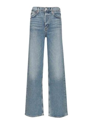 AGOLDE: Straight Leg Jeans - Straight Leg Jeans - Hellblau