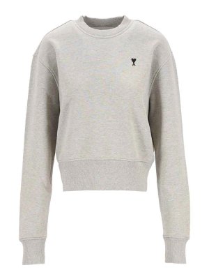AMI PARIS: Pull col rond - Pull Col Rond - Gris