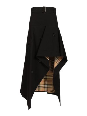 BURBERRY: trench coats - Asymmetrical Trench Skirt