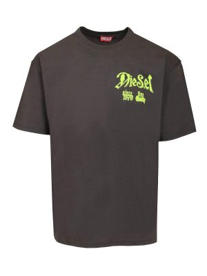 DIESEL: T-shirts - T-Shirt - Schwarz