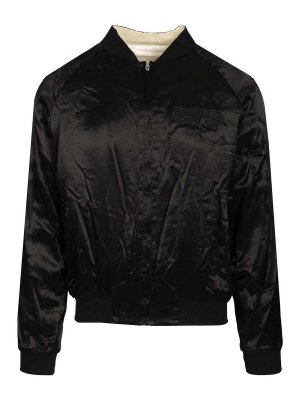 DIESEL: bombers - Reversible Satin Bomber Jacket