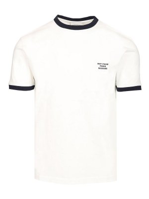 DRÔLE DE MONSIEUR: t-shirts - T-Shirt With Contrasting Slogan