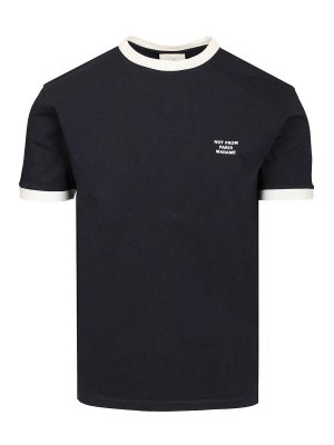 DRÔLE DE MONSIEUR: t-shirt - T-shirt con scritta a contrasto
