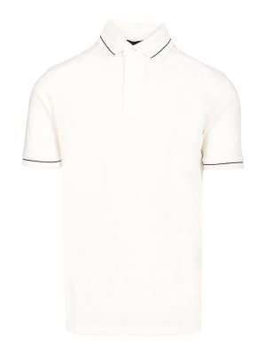 EMPORIO ARMANI: polo - Polo in cotone a maniche corte