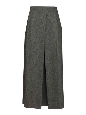 EMPORIO ARMANI: Knielange und Midi Röcke - Midirock - Grau