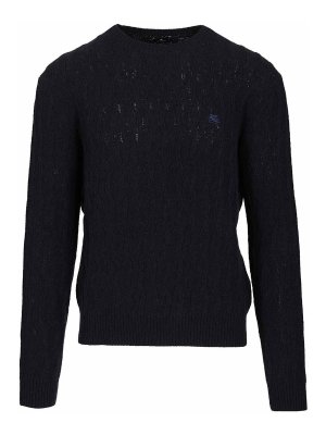 ETRO: Strickpullover mit Rundhalsausschnitt - Rundhalspullover - Blau