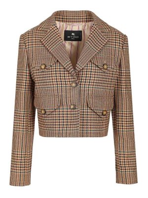 ETRO: blazers - Cropped Blazer