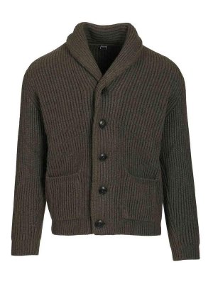 FEDELI: cardigans - Cashmere Shawl Cardigan