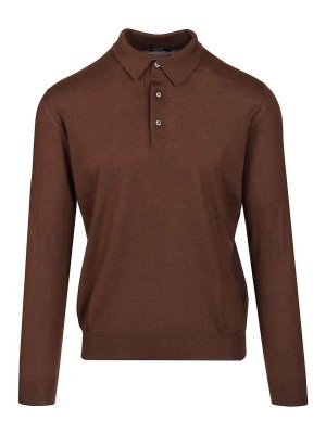 FEDELI: Poloshirts - Poloshirt - Braun