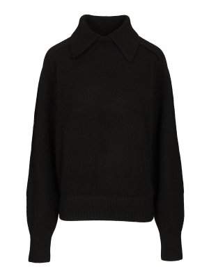 KHAITE: Strickpullover mit Rundhalsausschnitt - Rundhalspullover - Schwarz