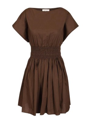 MATTEAU: Robe longueur genou - Robe Au Genou - Marron