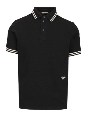 MONCLER: Polos - Polo - Negro