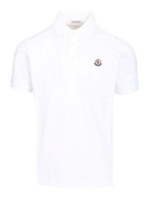MONCLER: ポロシャツ - ポロシャツ - 白