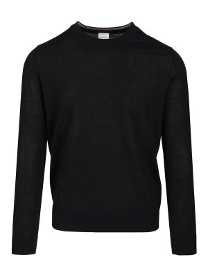 PAUL SMITH: Strickpullover mit Rundhalsausschnitt - Rundhalspullover - Blau