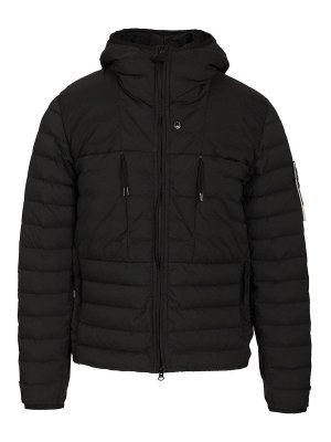 STONE ISLAND: padded jackets - Hooded Down Jacket In Stretch Fabric