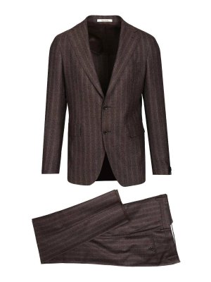 TAGLIATORE: formal suits - Single-Breasted Suit In Super 110S Wool
