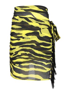 The Attico: mini skirts - Animalier Pareo
