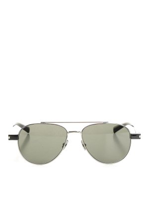 SAINT LAURENT: サングラス - サングラス - 銀