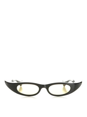 VALENTINO GARAVANI: sunglasses - Black Acetate Sunglasses
