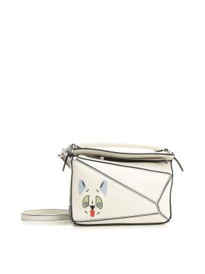 LOEWE: クロスボディバッグ - クロスボディバッグ - Puzzle Futurist Cat
