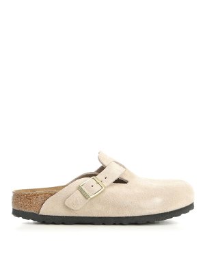 BIRKENSTOCK: mules shoes - Boston Suede Sabot