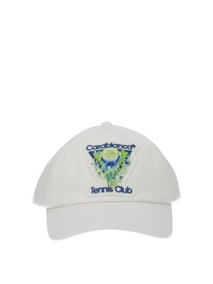 CASABLANCA: hats & caps - Flaming Tennis Ball Baseball Cap