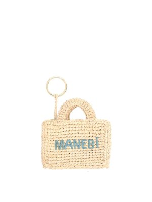 MANEBI: Schlüsselanhänger - Schlüsselanhänger - Beige