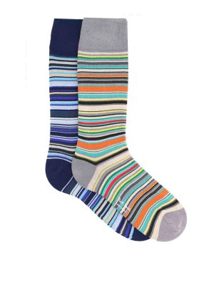 PAUL SMITH: socks - 2-Pack Striped Socks