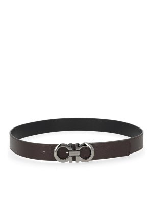 SALVATORE FERRAGAMO: cinture - Cintura reversibile