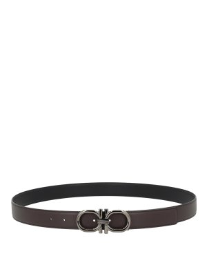 SALVATORE FERRAGAMO: Cinturones - Cinturón - Marrón Oscuro