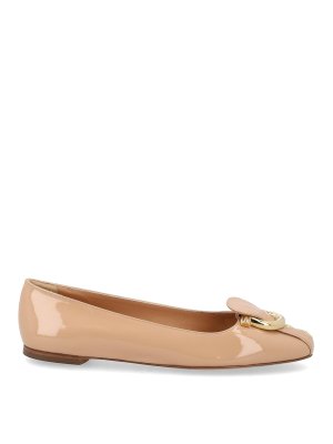 SALVATORE FERRAGAMO: フラットシューズ - フラットシューズ - ベージュ