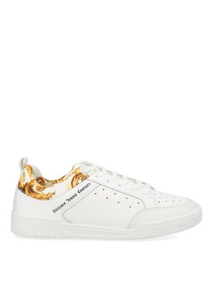 VERSACE JEANS: sneakers - Sneaker Con Logo E Motivo Weave