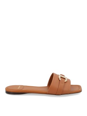 SALVATORE FERRAGAMO: flat shoes - Slide Gancini