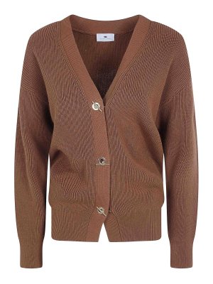 ELISABETTA FRANCHI: Cárdigans - Cárdigan - Marrón