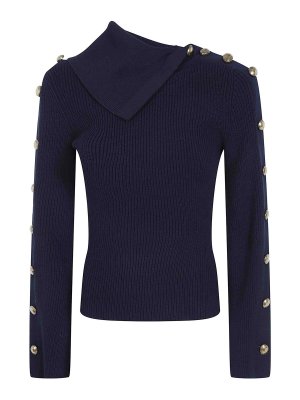 ELISABETTA FRANCHI: Suéteres con cuello pico - Suéter Cuello Redondo - Negro