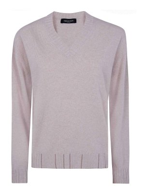 FABIANA FILIPPI: maglia collo rotondo - Maglia Scollo V Con Ricamo