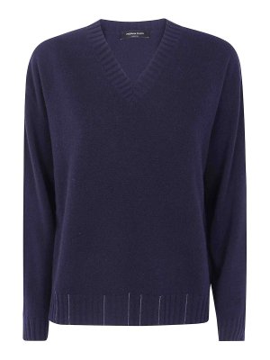 FABIANA FILIPPI: maglia collo rotondo - Maglia Scollo V Con Ricamo