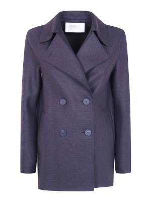 HARRIS WHARF LONDON: short coats - Women Peacoat