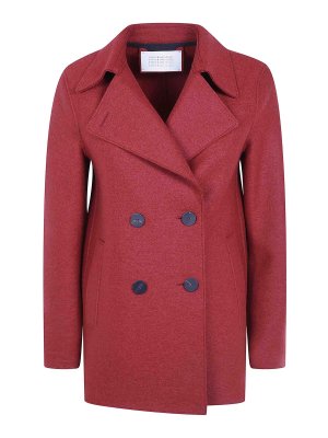 HARRIS WHARF LONDON: short coats - Women Peacoat