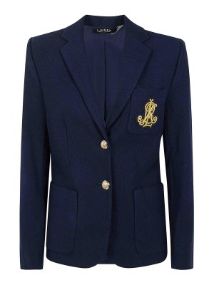 LAUREN RALPH LAUREN: カジュアルジャケット - カジュアルジャケット - ブルー