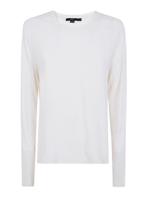 SEVENTY: crew necks - Jersey Crepe Round Neck Sweater