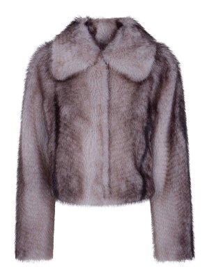 TWINSET: bombers - Eco Fur Bomber Coat