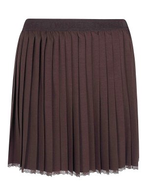 TWINSET: mini skirts - Plisse Mini Skirt