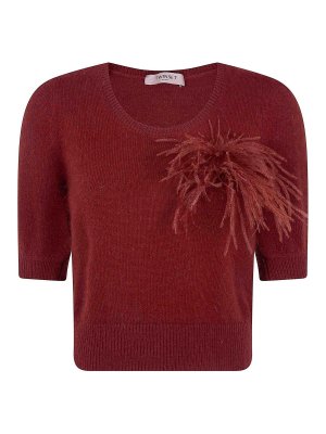 TWINSET: crew necks - Short Sleeves Round Neck Sweater