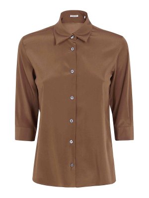 ARCHIVIO '67: camicie - Camicia con maniche a 3/4 in Crepe De Chine