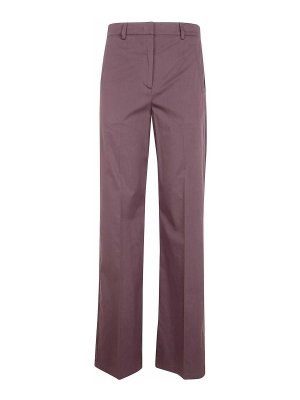 BLUGIRL: casual trousers - Light Cotton Straight Fit Trousers